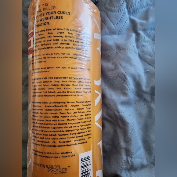 New Vicious Curl Foaming Curl Cleanser 32oz - Picture 2 of 6